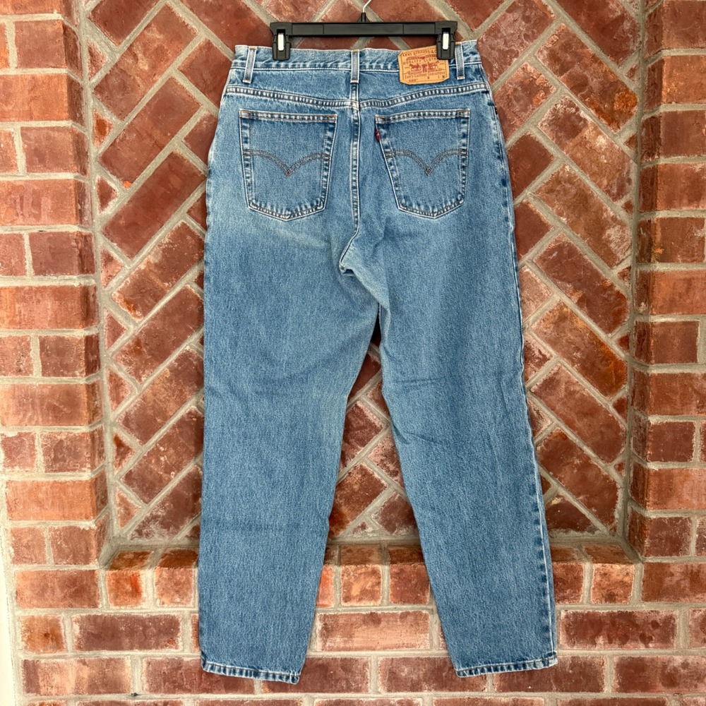 Vintage Levis 550 Relaxed‎ Fit Tapered Leg Jeans Y2K Blue Denim 14 MIS M